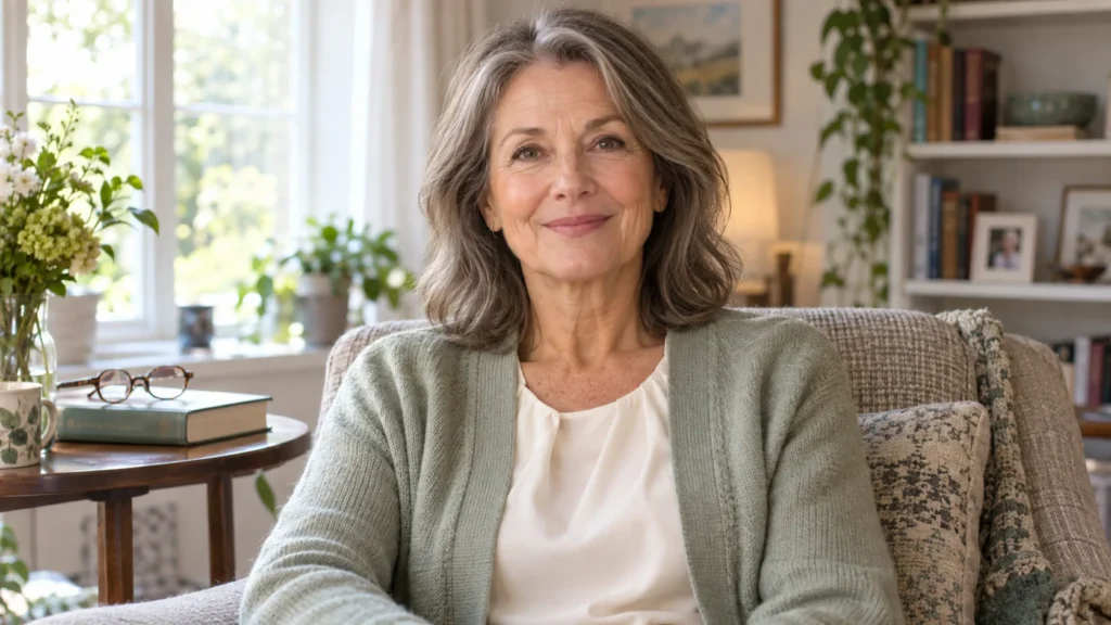 Recuperação da blefaroplastia: cuidados, rotina e sinais de alerta Recuperação da blefaroplastia — cena ilustrativa de mulher em ambiente de descanso